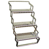 C.R. Brophy AS03 Aluminum Scissor Steps - 3 Step, 24" - 30" Vert. Ext.
